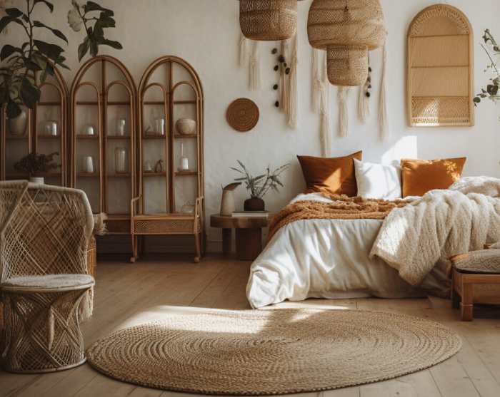 Schlafzimmer boho deko