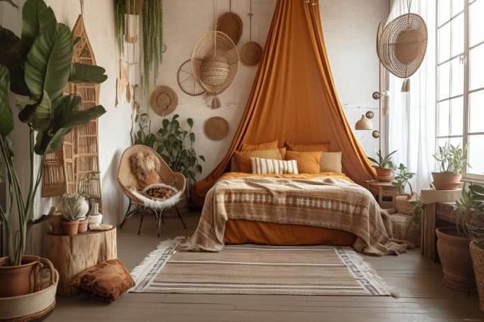 Schlafzimmer boho deko